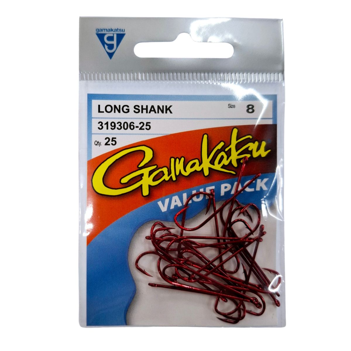 Gamakatsu 67482 Single Hook - M System Type, Long Tail, Size 7.25, Okiami Pink (9 Pieces) - View #3