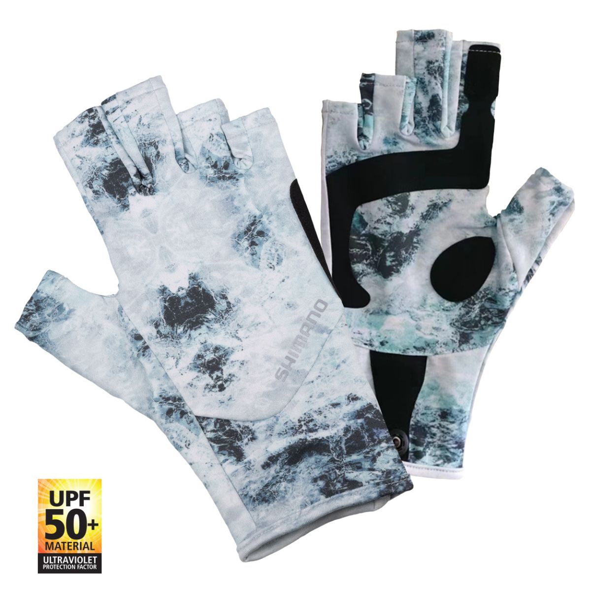 Shimano Sun Gloves UPF Grey Dot Camo main image 0