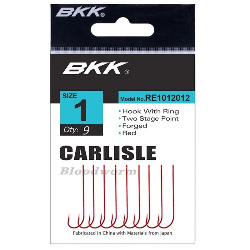 BKK Red Carlisle Bloodworm-R Hook