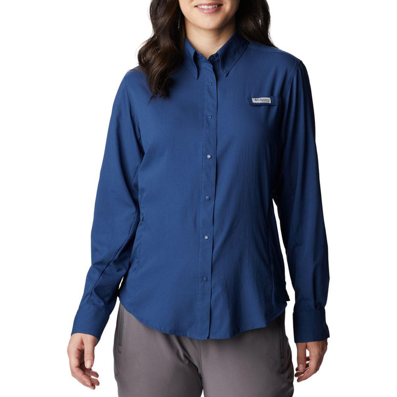 Columbia Tamiami II Long Sleeve Shirt Womens Carbon