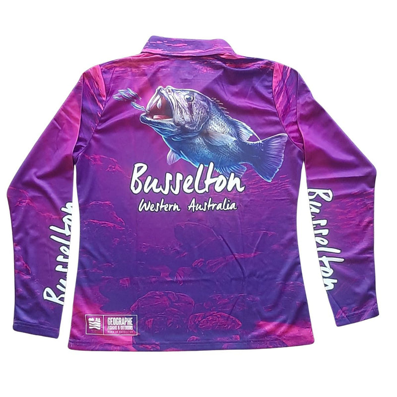 Geographe Busselton Dhufish Shirt Purple Ladies