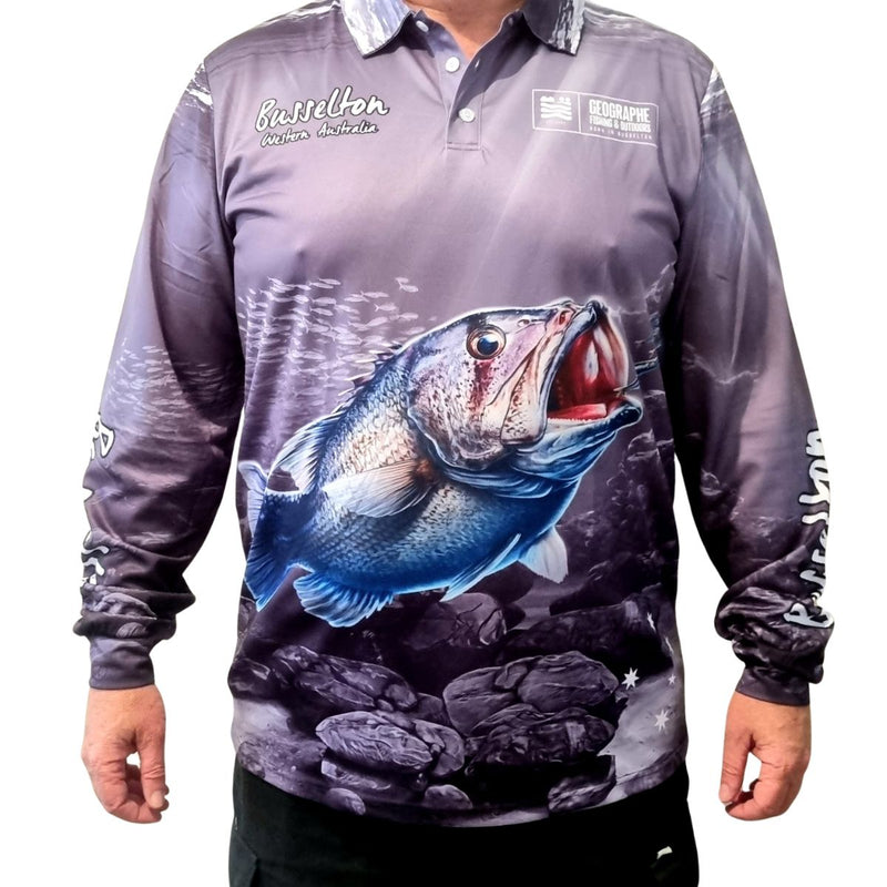 Geographe Busselton Dhufish Shirt Grey