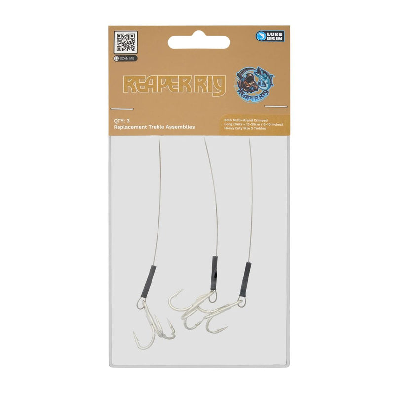 Lure Us In Reaper Rig Replacement Treble Assembly 140mm - Geographe Fishing