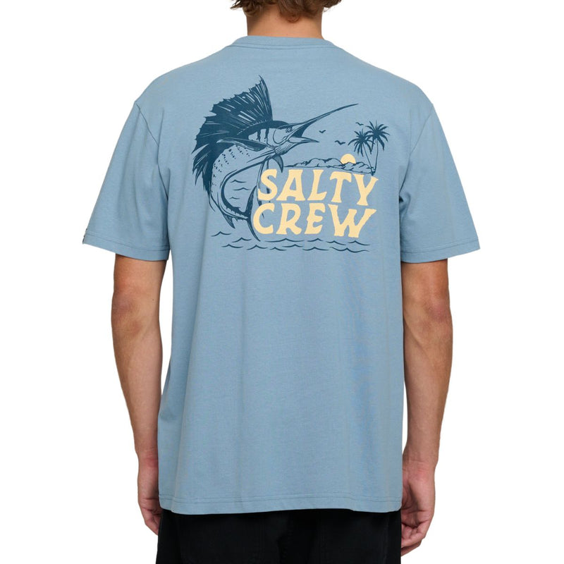 Salty Crew Sailfish Standard S/S Tee Ash Blue