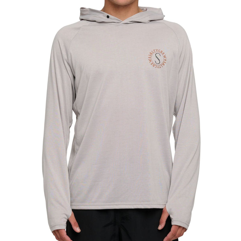 Salty Crew Tentacles Hood Sunshirt Stone Grey