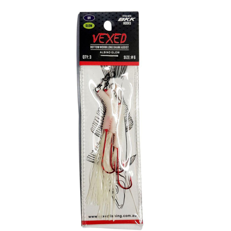 Vexed Bottom Worm Long Shank Assist Hook