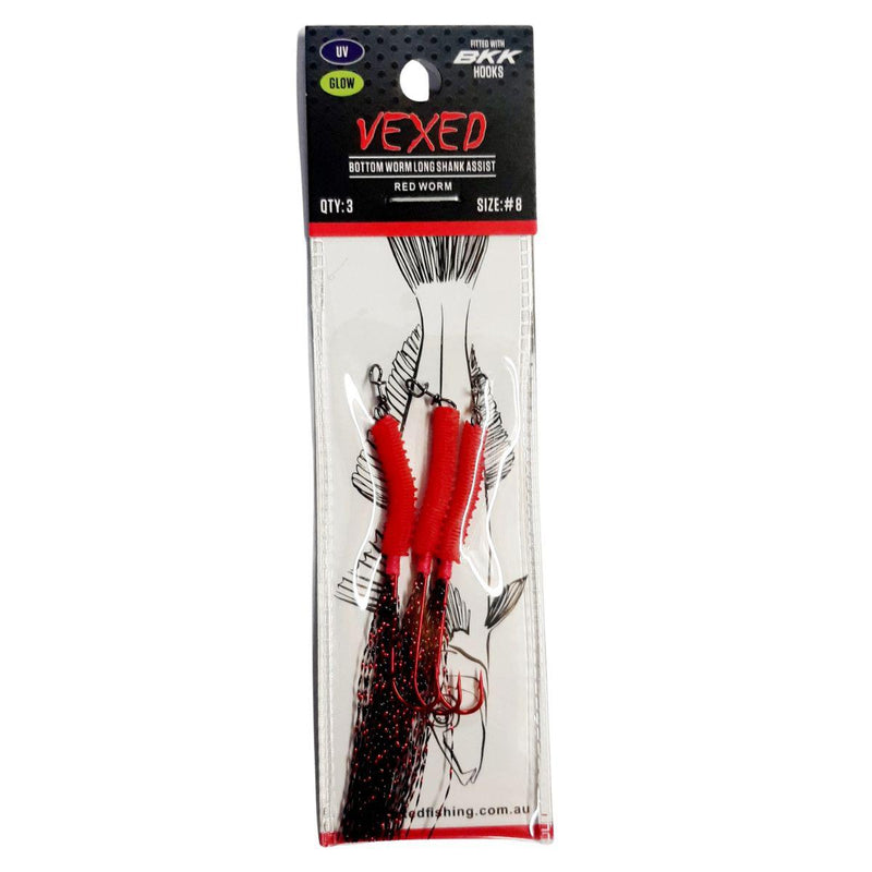 Vexed Bottom Worm Long Shank Assist Hook