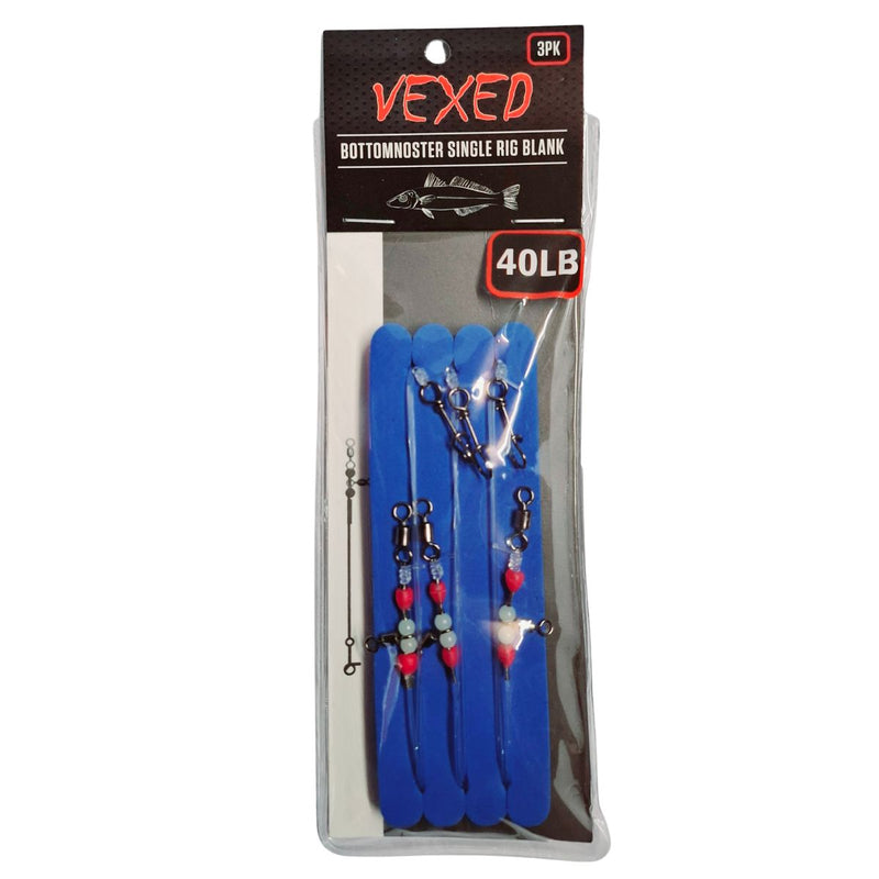 Vexed Bottomnoster Single Rig Blank 3pk - Geographe Fishing and Outdoors