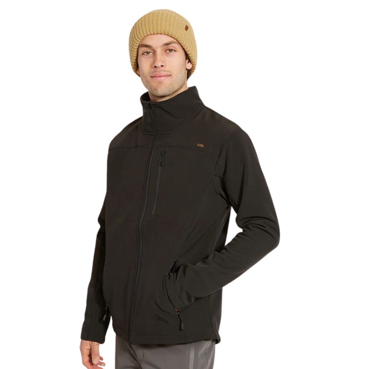 XTM Sierra Mens Softshell Jacket Black - Geographe Fishing and Outdoors