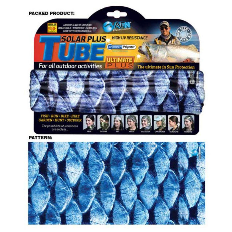 AFN Solar Plus Tube Head Sock Blue Scales