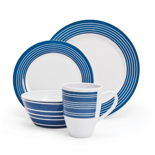 Campfire 16 Piece Melamine Dinner Set Nautical