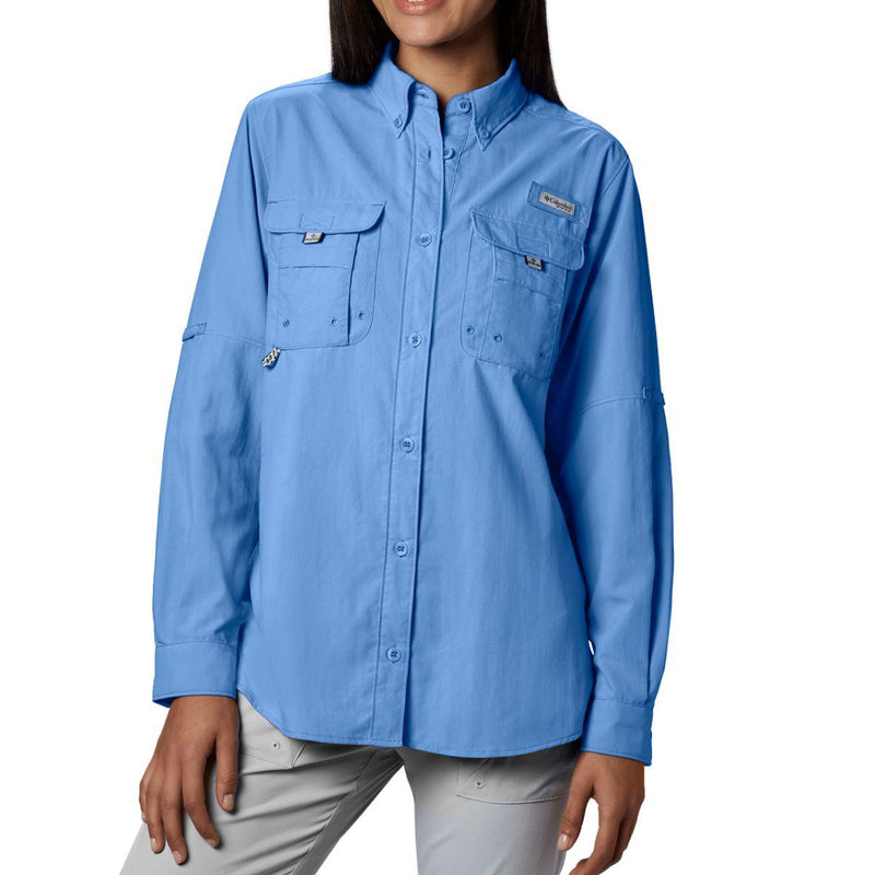 Columbia PFG Bahama Long Sleeve Shirt Womens Whitecap