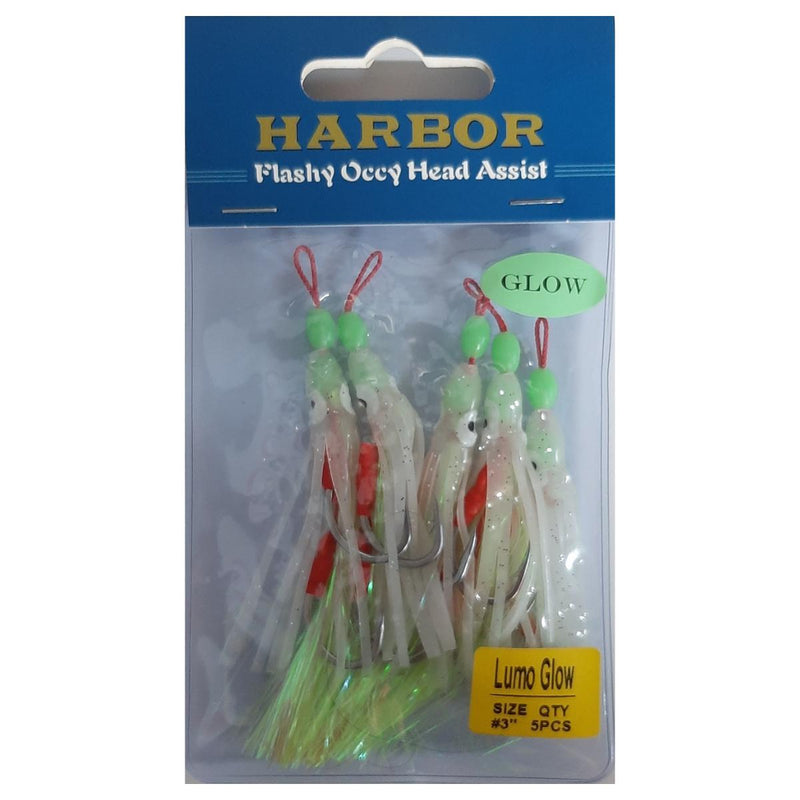 Vexed Flashy Occy Head Assist 5pk Glow UV