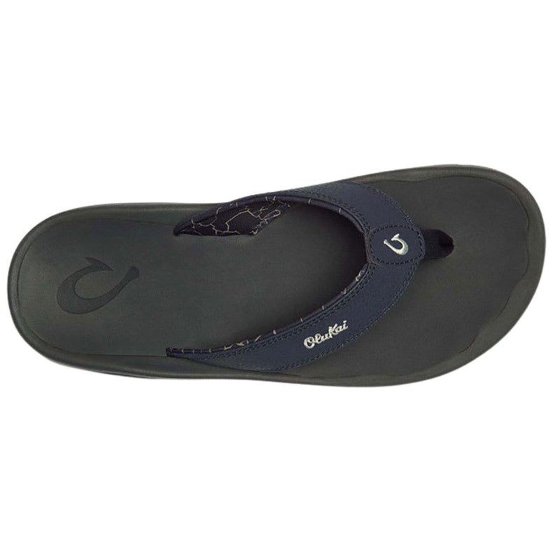 Olukai Ohana Thong Mens Blue Depth Dark Shadow