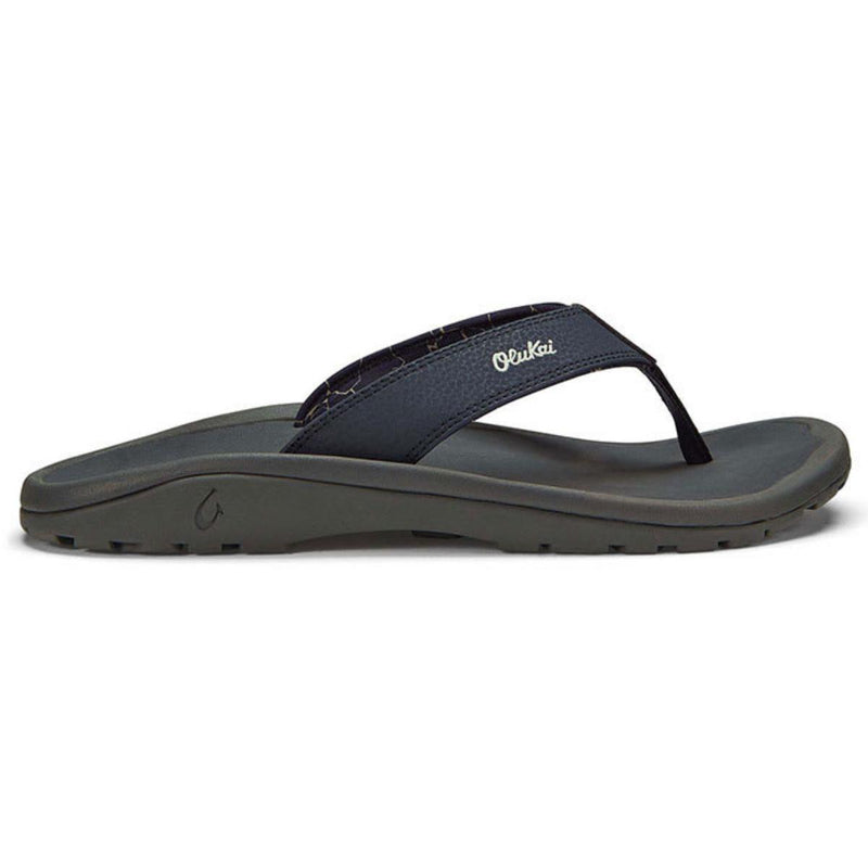 Olukai Ohana Thong Mens Blue Depth Dark Shadow