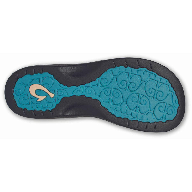 Olukai Ohana Thong Womens Blue Mist Black