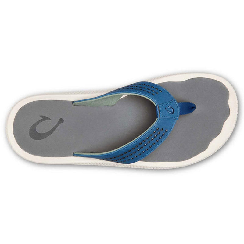 Olukai Ulele Thong Mens Slate Blue Charcoal